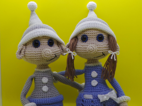 Häkelanleitung Wichtelpaar Theo + Trudi