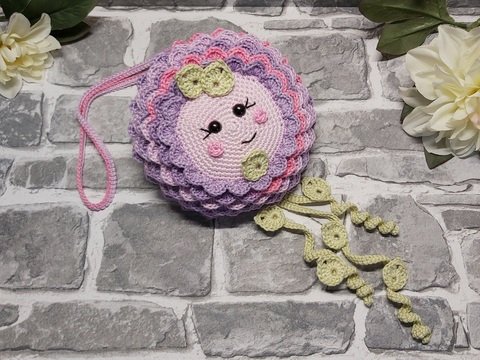 Häkelanleitung Dahlie "Elisa" (Ast/Tür/Fensterhänger)