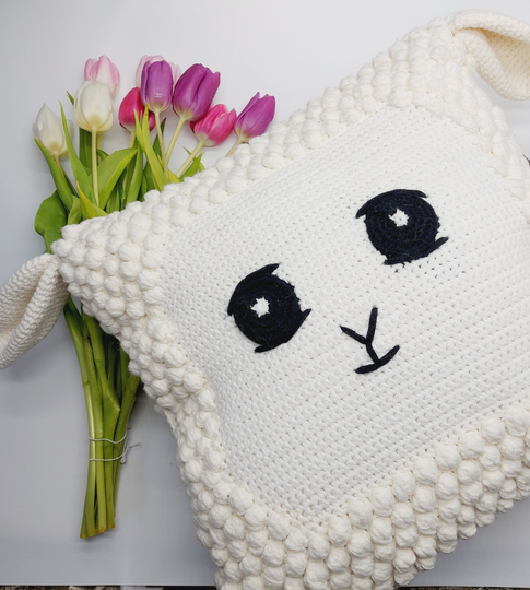 Schafkissen - Häkelanleitung