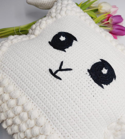 Schafkissen - Häkelanleitung