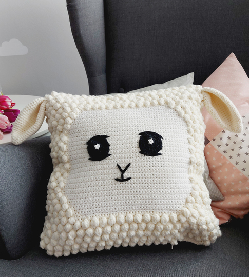 Schafkissen - Häkelanleitung