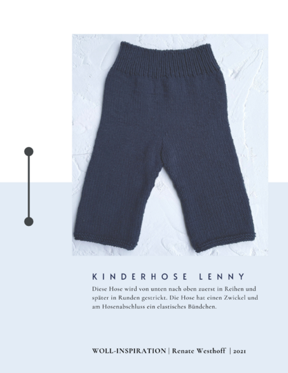 Strickanleitung Kinderhose L E N N Y Größe 68, 86/92 Baby