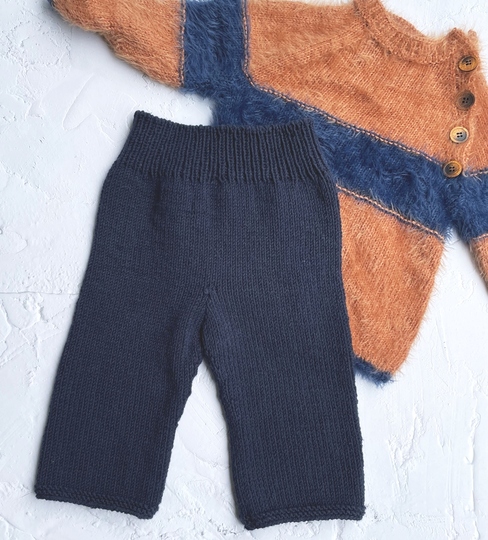 Strickanleitung Kinderhose L E N N Y Größe 68, 86/92 Baby