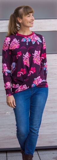 Schnittmuster Pullover/Hoodie mit Twist am Saum Damen Gr. 32 - 62