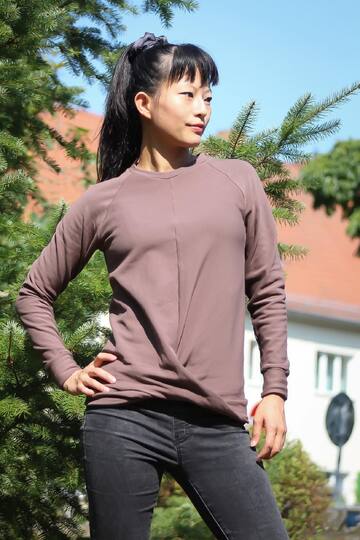 Schnittmuster Pullover/Hoodie mit Twist am Saum Damen Gr. 32 - 62
