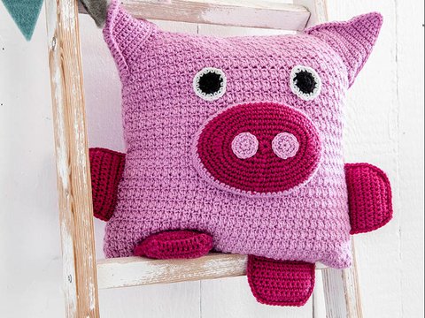 Lustige Tierkissen: Schorsch Schwein