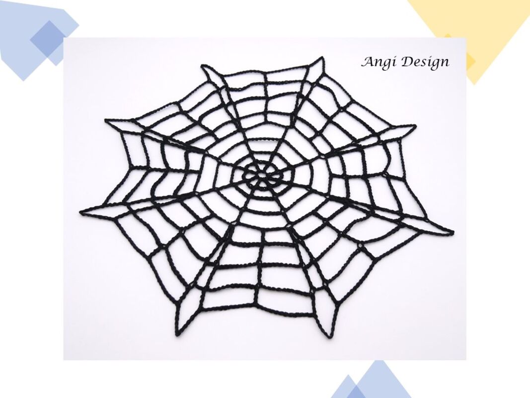 Häkelanleitung Spinnennetz