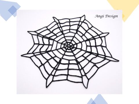 Häkelanleitung Spinnennetz