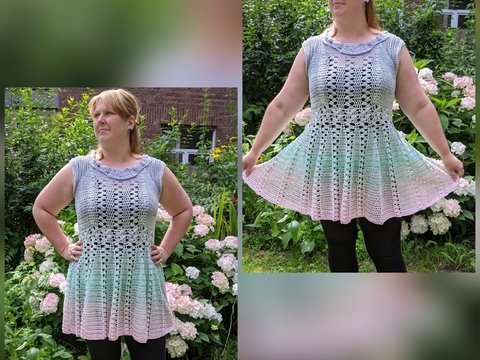 Tunika Celebration - AnJuInMaMe -Kleid/Tunika häkeln im RVO