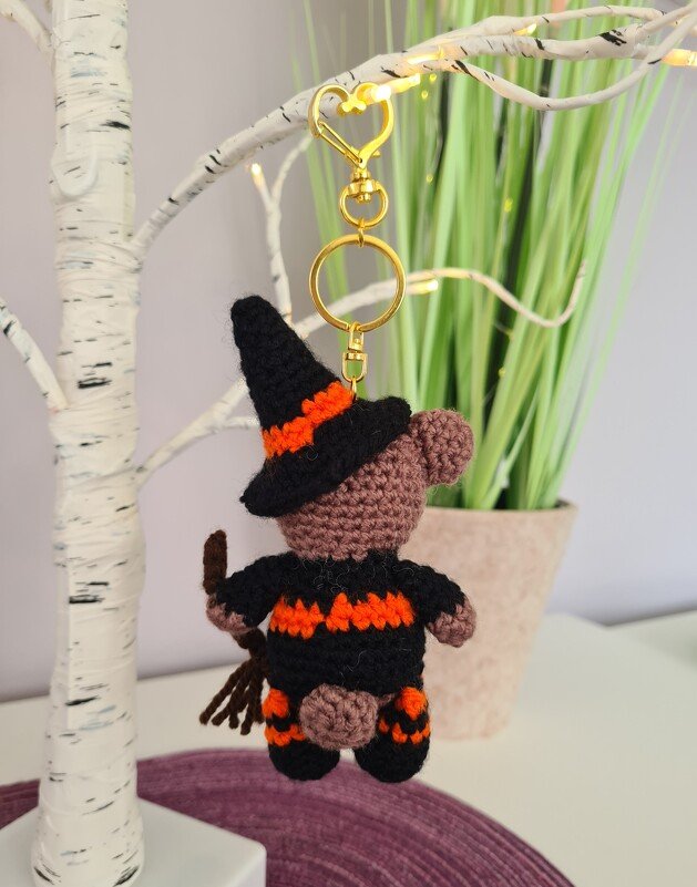 Häkelanleitung Schlüsselanhänger Hexer Bärchen - Bild 3