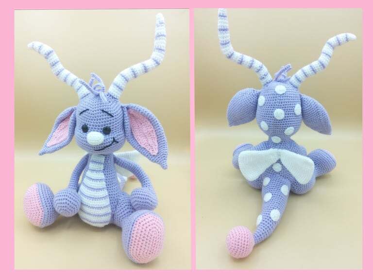 Häkelanleitung / Amigurumi / Solara der Drache