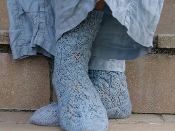 Anleitung Socken im Lochmuster "Strandläufer"