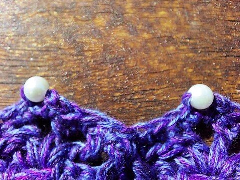 How to crochet beads in - Fototutorial
