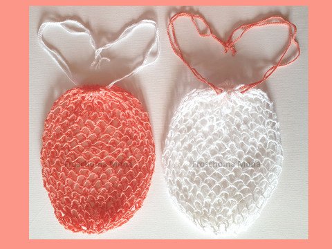 Obstnetz Gemüsenetz Einkaufsnetz häkeln Beutel " Zieh mich zu “ Anleitung