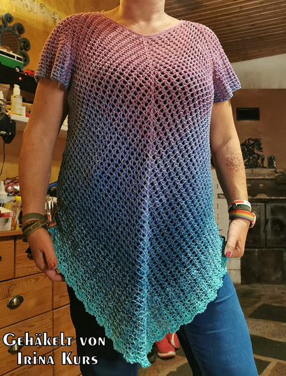 Crochet pattern tunic // shirt Arioso