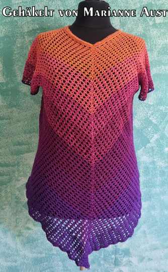 Crochet pattern tunic // shirt Arioso