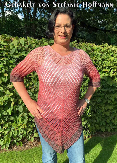 Crochet pattern tunic // shirt Arioso