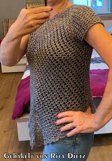 Crochet pattern tunic // shirt Arioso