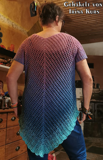 Crochet pattern tunic // shirt Arioso