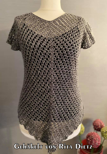Crochet pattern tunic // shirt Arioso