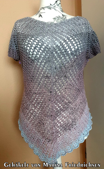 Crochet pattern tunic // shirt Arioso