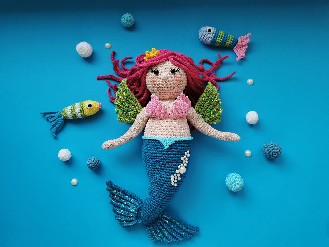 Häkelanleitung Meerjungfrau Aquarella - PDF Datei
