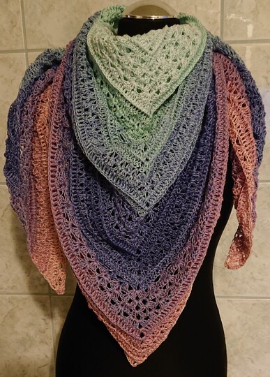 Anleitung Tatjana h&auml;keln Dreieckstuch