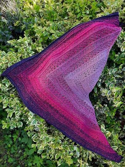 Anleitung Tatjana h&auml;keln Dreieckstuch