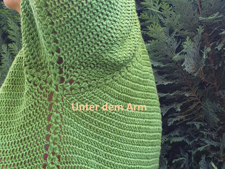 RVO Pullover „Waldmeister“ Häkelanleitung anpassbar auf alle Damen Größen