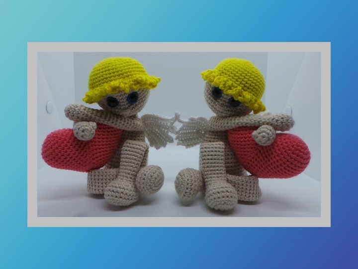 Häkelanleitung Engel mit Herz