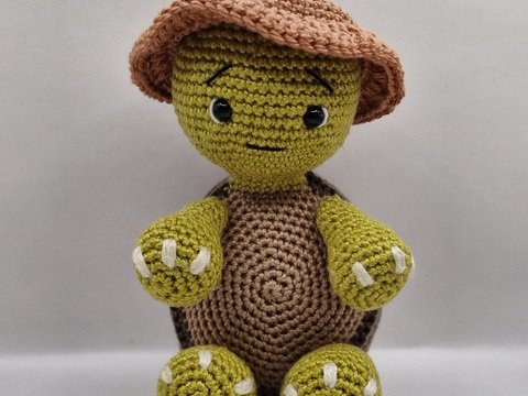 PDF Häkelanleitung Amigurumi Schildkröte Nina