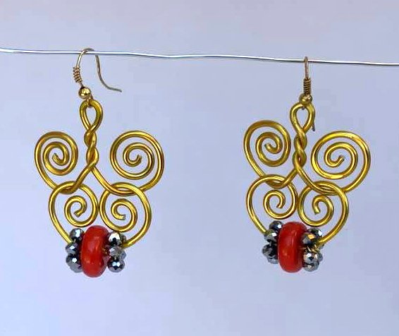 Ohrringe mit Koralle - Bild 3