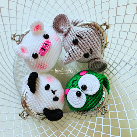 8 in 1 Pattern Animals Coin Purse