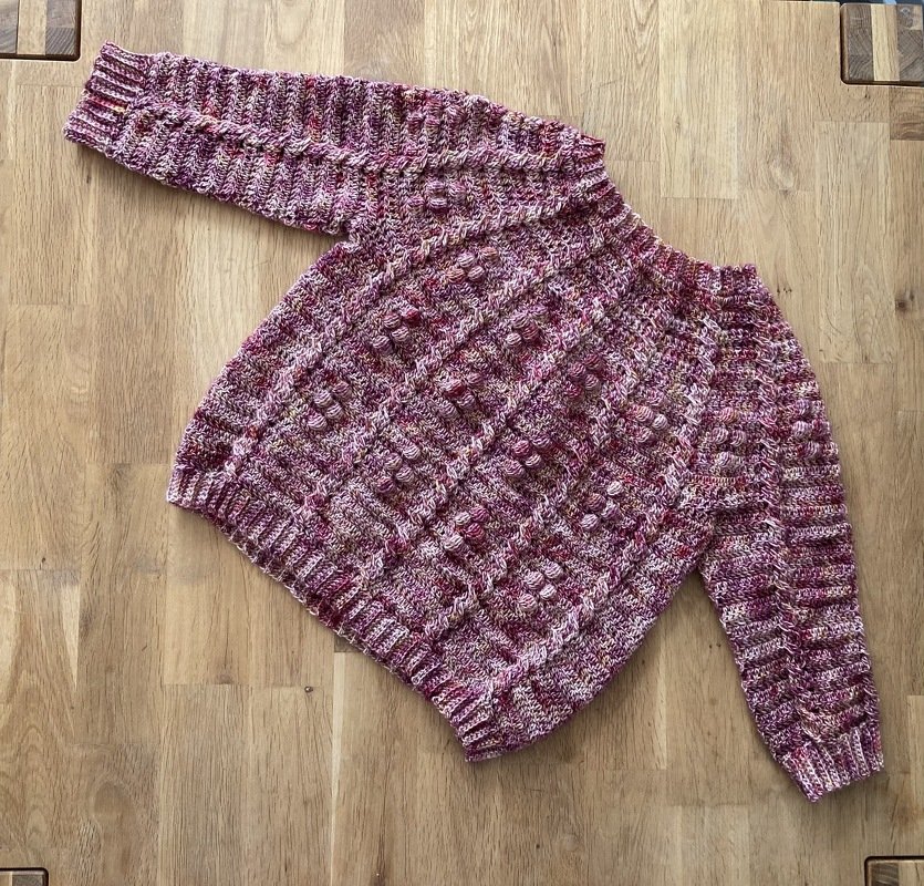 Anleitung für den verzopften Kinder Pullover - Bild 7