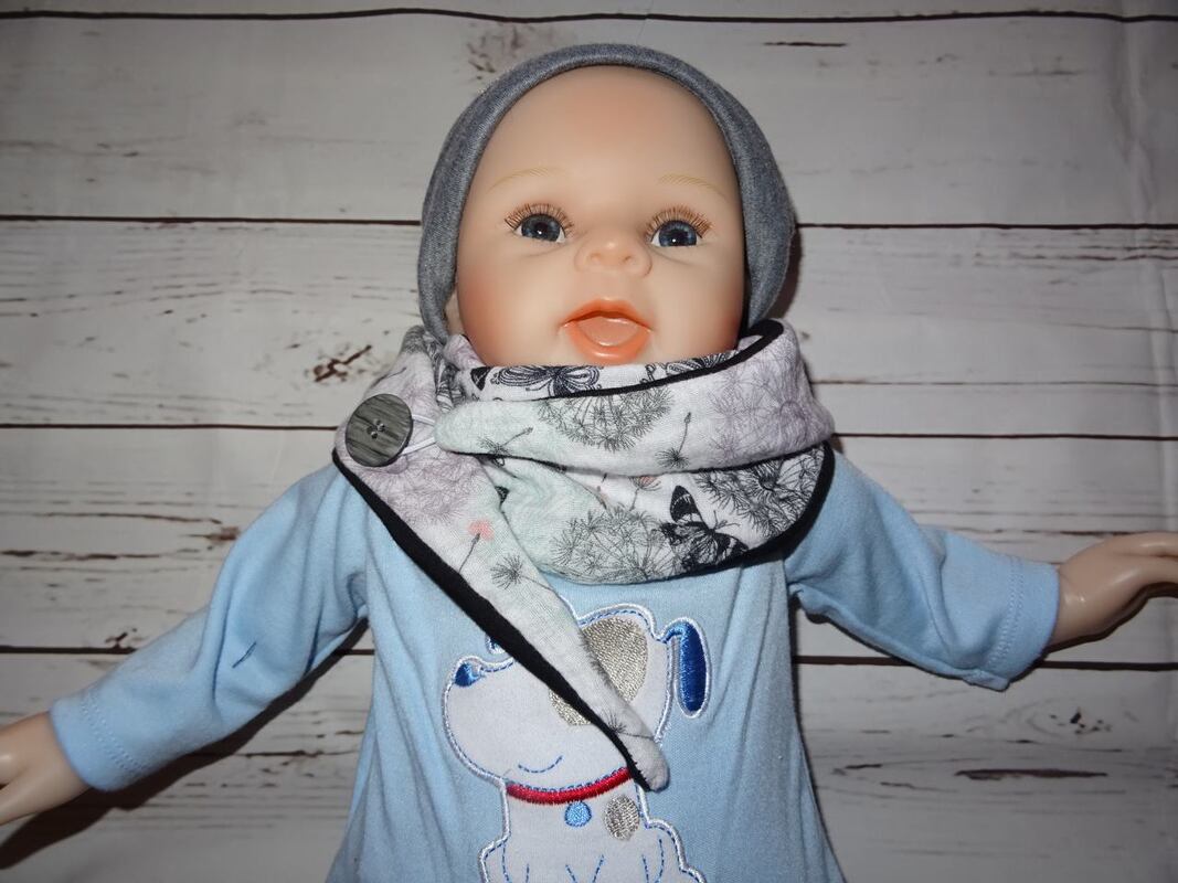 Anleitung Tuch mit Knopf f&uuml;r die ganze Familie n&auml;hen - Bild 7