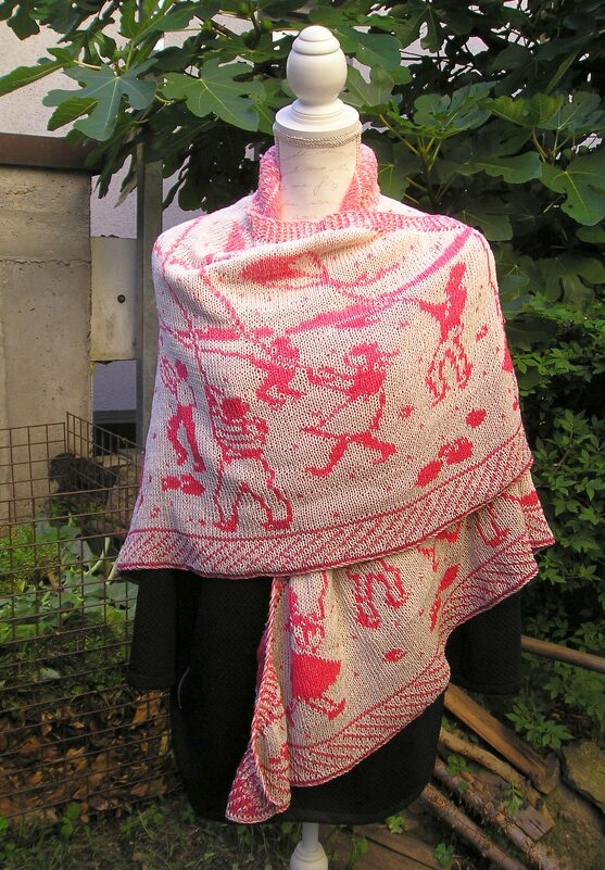 Strickanleitung Dreieckstuch "Drachenfliegen"