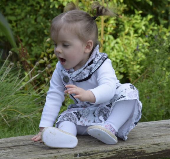 Set Rock und Dreieckstuch nähen aus Musselin Sparset