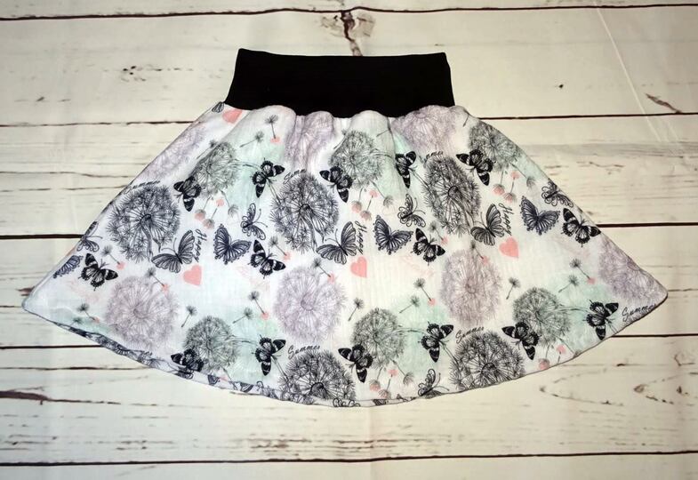 Set Rock und Dreieckstuch nähen aus Musselin Sparset