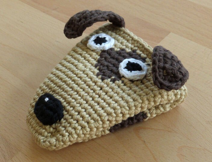 Crochet pattern potholder dog