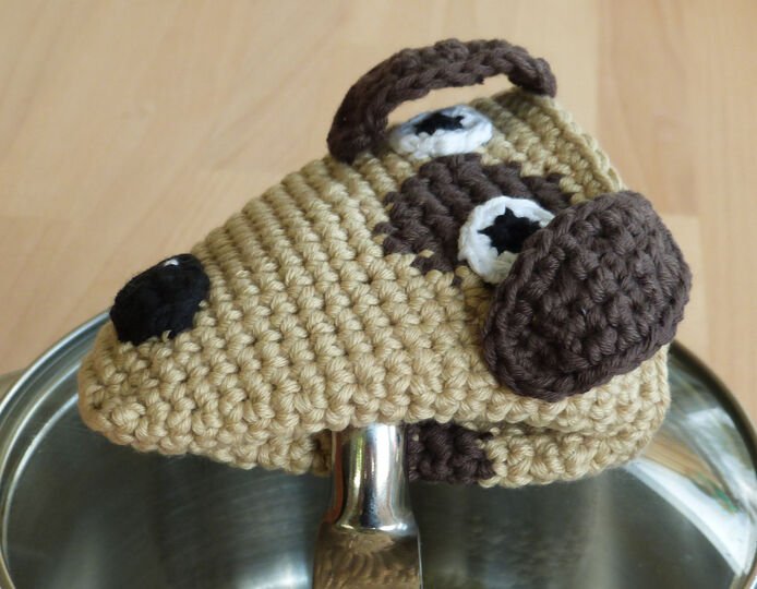 Crochet pattern potholder dog