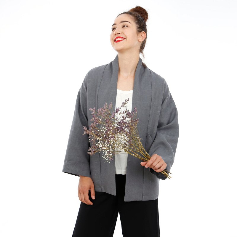 FRAU SINA  • Kimonojacke mit schrägen Taschen XS-XXL - Bild 10