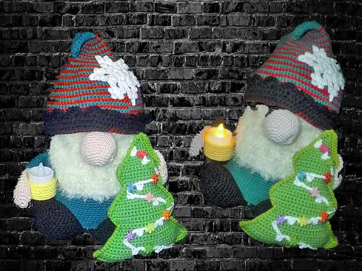 Weihnachtlicher Wicht - Häkelanleitung - auch für Anfänger