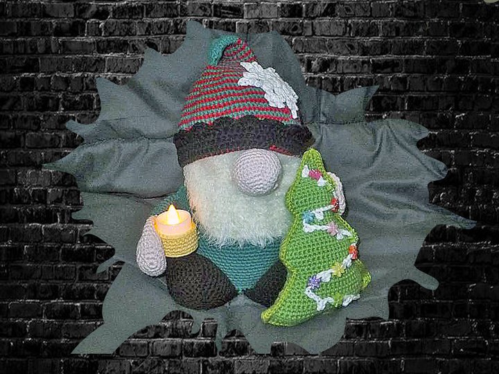 Weihnachtlicher Wicht - Häkelanleitung - auch für Anfänger