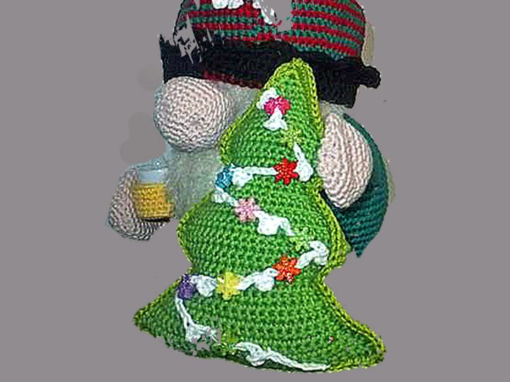 Weihnachtlicher Wicht - Häkelanleitung - auch für Anfänger