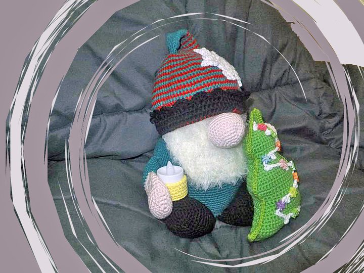 Weihnachtlicher Wicht - Häkelanleitung - auch für Anfänger