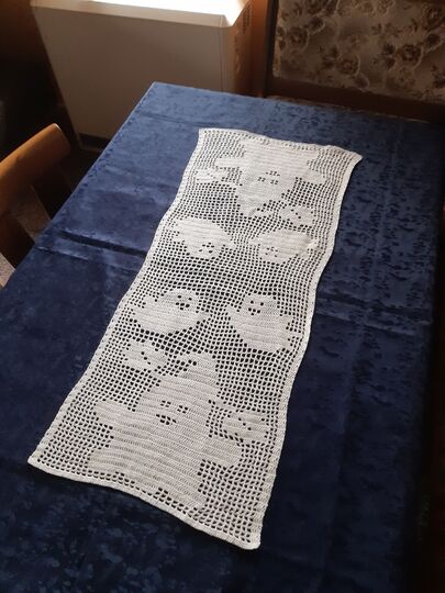 Tischläufer Herbst "Geister" häkeln