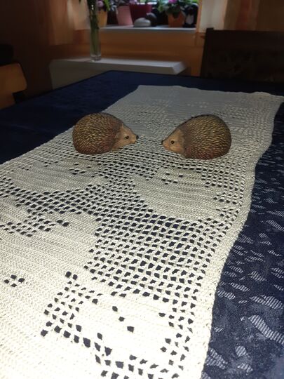 Tischläufer Herbst "Geister" häkeln