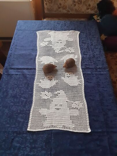 Tischläufer Herbst "Geister" häkeln