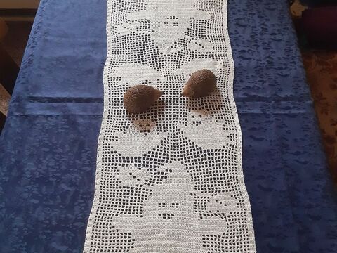 Tischläufer Herbst "Geister" häkeln