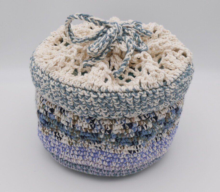 Wollkörbchen mit Netz - Bild 5